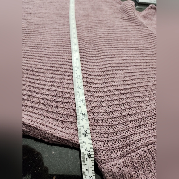 SHEIN Ribbed Turtleneck Sweater and Skirt Set. Pink. Size: Small (4) - Picture 7 of 12